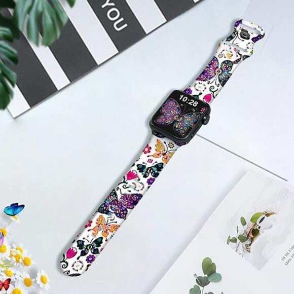 NEW Butterfly Floral Apple Watch Band main image 4